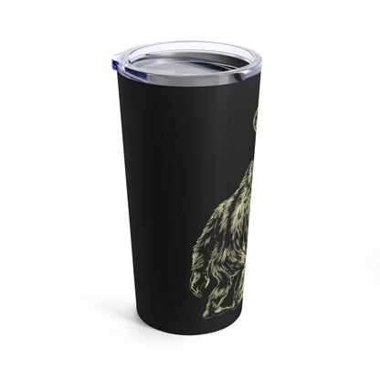 Mug - Not All Who Wander Are Lost Bigfoot UFO | 20oz Tumbler | Double Insulated Cup from Crypto Zoo Tees