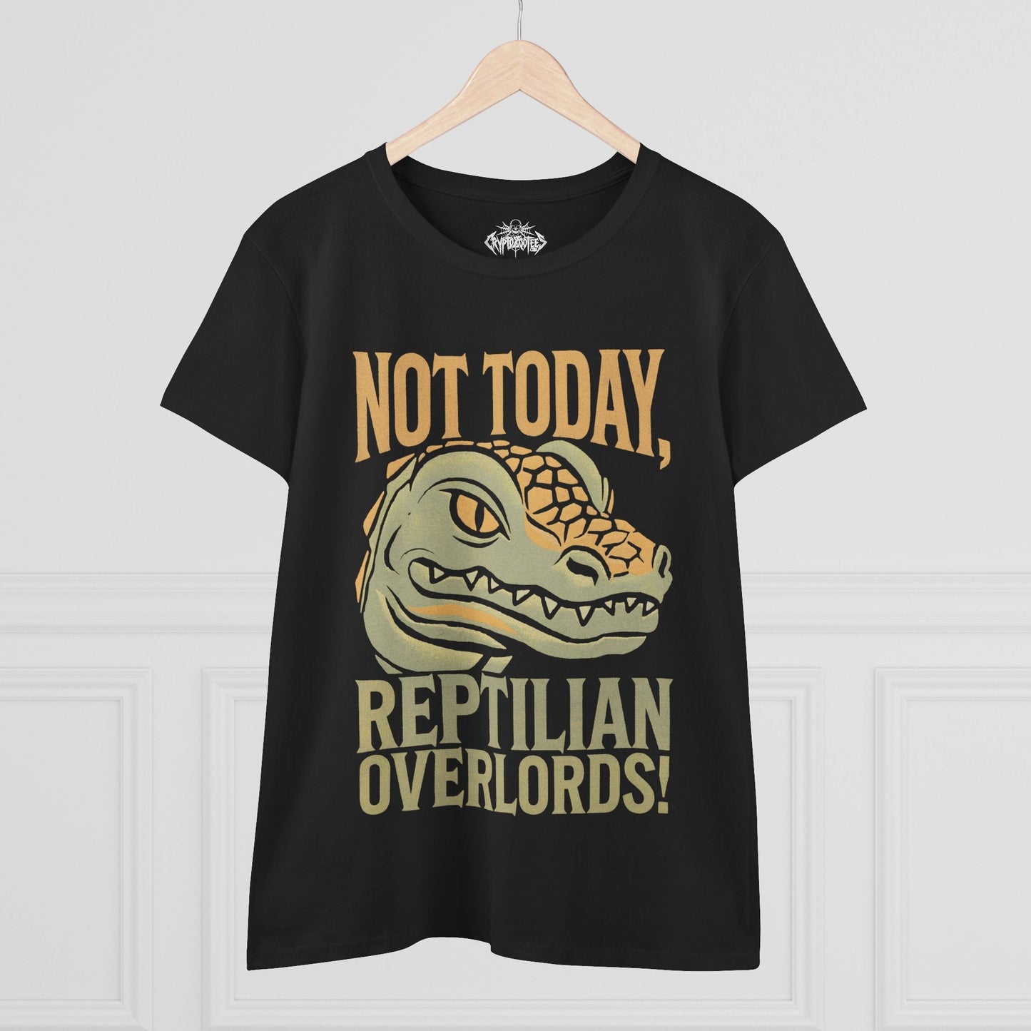 T-Shirt - not today reptilian - ladies from Crypto Zoo Tees