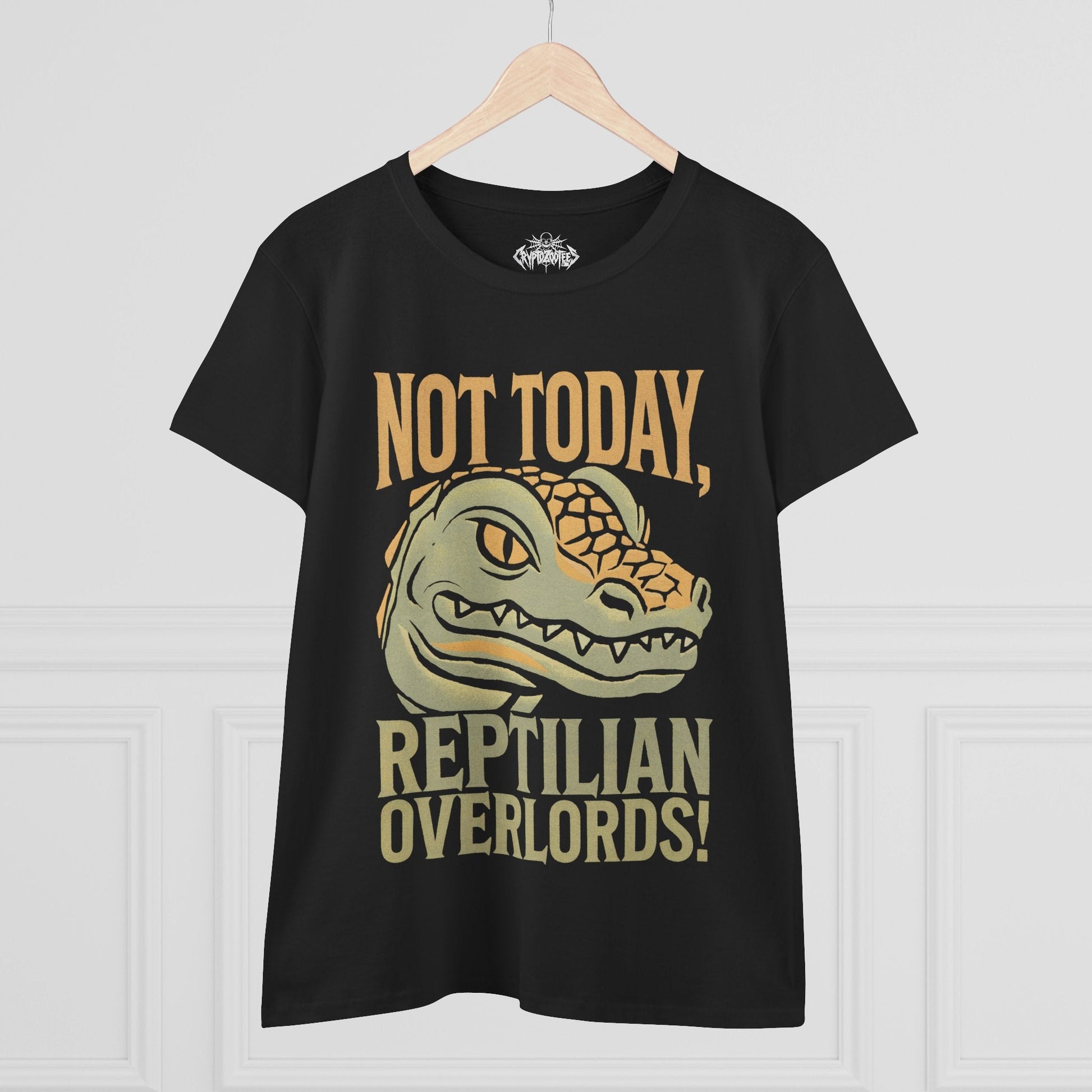 T-Shirt - not today reptilian - ladies from Crypto Zoo Tees