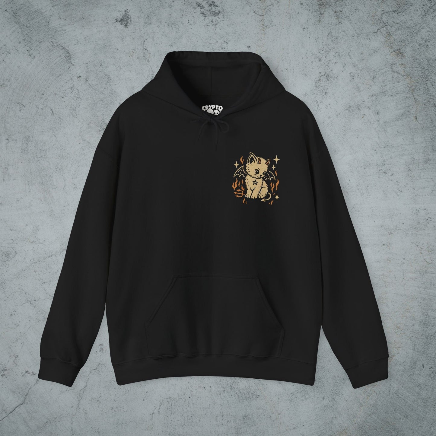 T-Shirt - Occult Cat Shirt | Unisex T-shirt | Cats, Halloween | Goth/Gothic | Pullover Hoodie from Crypto Zoo Tees