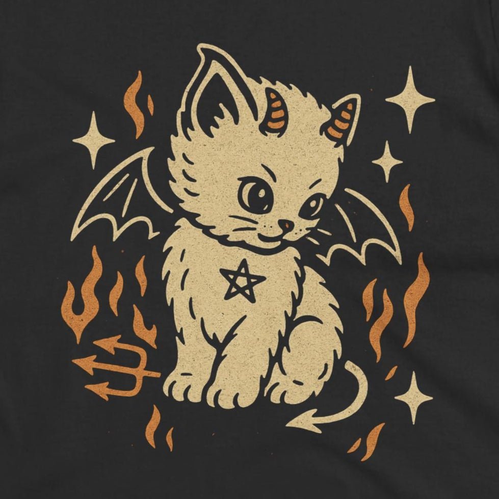 T-Shirt - Occult Cat Shirt | Unisex T-shirt | Cats, Halloween | Goth/Gothic | Pullover Hoodie from Crypto Zoo Tees