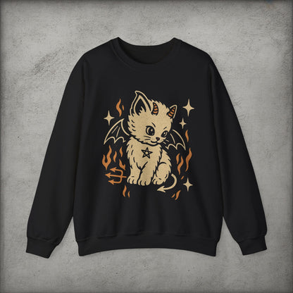 T-Shirt - Occult Cat Shirt | Unisex T-shirt | Cats, Halloween | Goth/Gothic | Pullover Hoodie from Crypto Zoo Tees