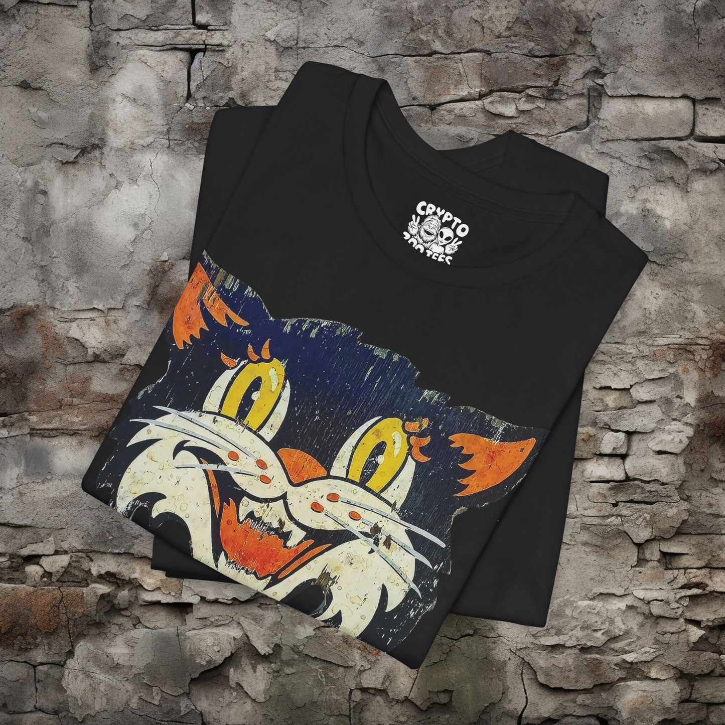 T-Shirt - October Halloween Black Cat Tee | Unisex T-shirt | Halloween, Cats | Gothic, Spooky from Crypto Zoo Tees