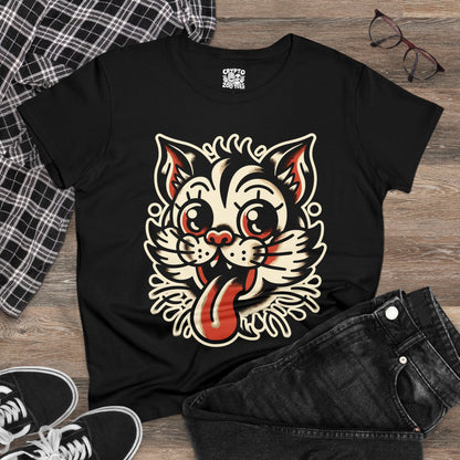 T-Shirt - Old School Cat ladies - swift - of from Crypto Zoo Tees