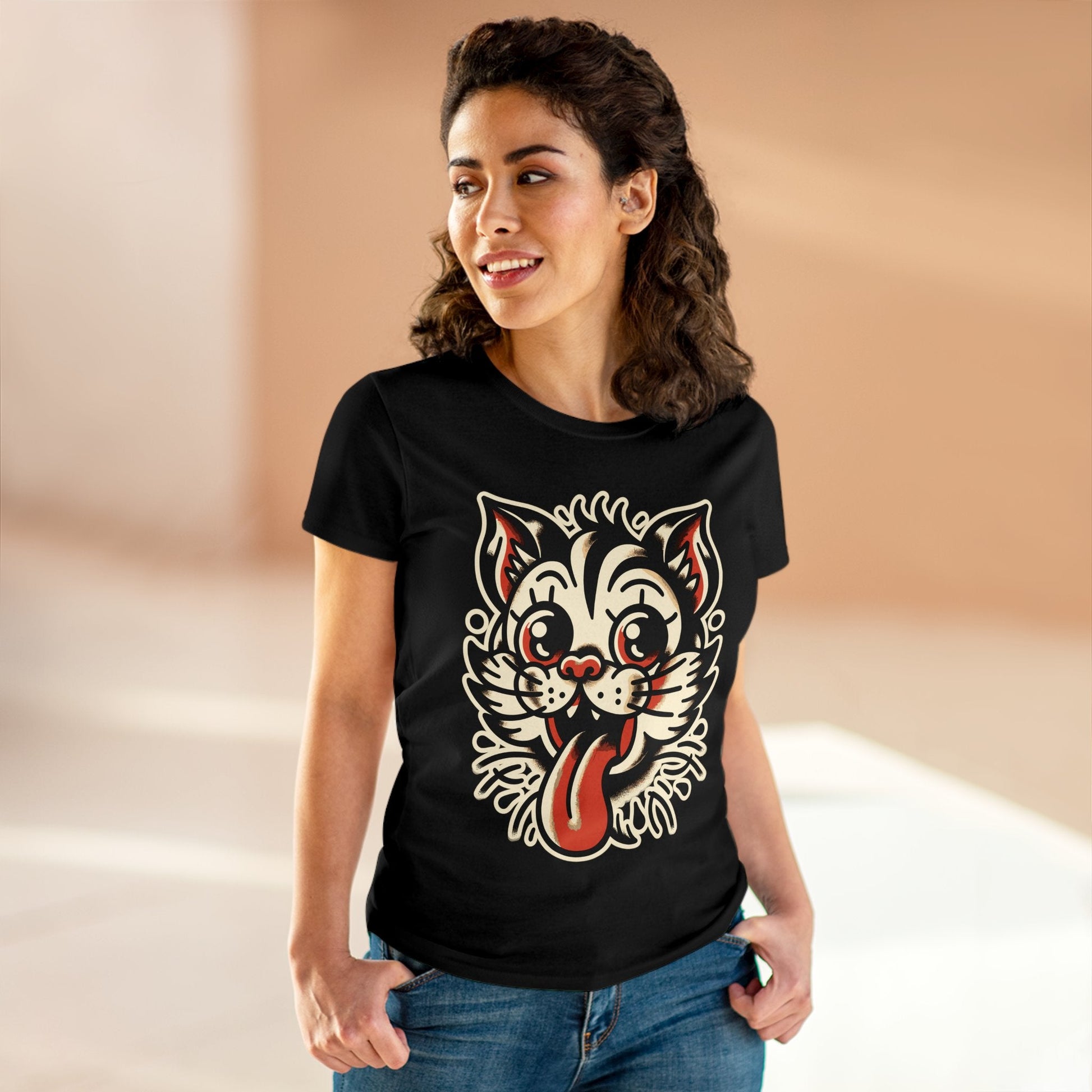 T-Shirt - Old School Cat ladies - swift - of from Crypto Zoo Tees