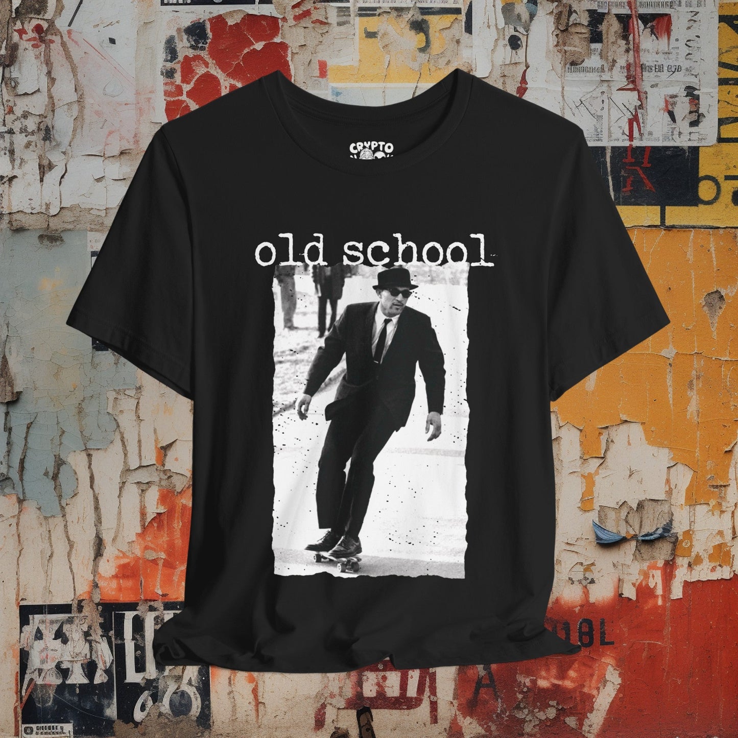 T-Shirt - Old School Skate | Vintage Skateboard | Bella + Canvas Unisex T-shirt from Crypto Zoo Tees