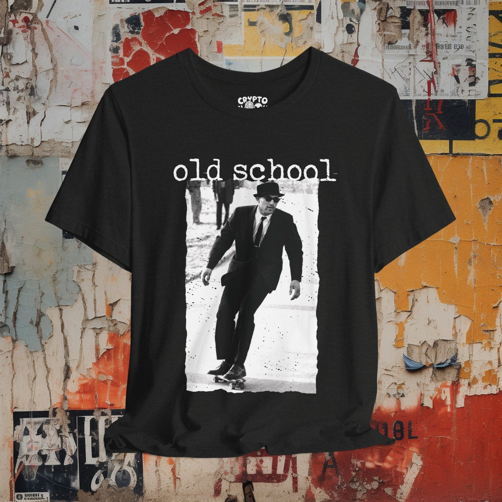 T-Shirt - Old School Skate | Vintage Skateboard | Bella + Canvas Unisex T-shirt from Crypto Zoo Tees