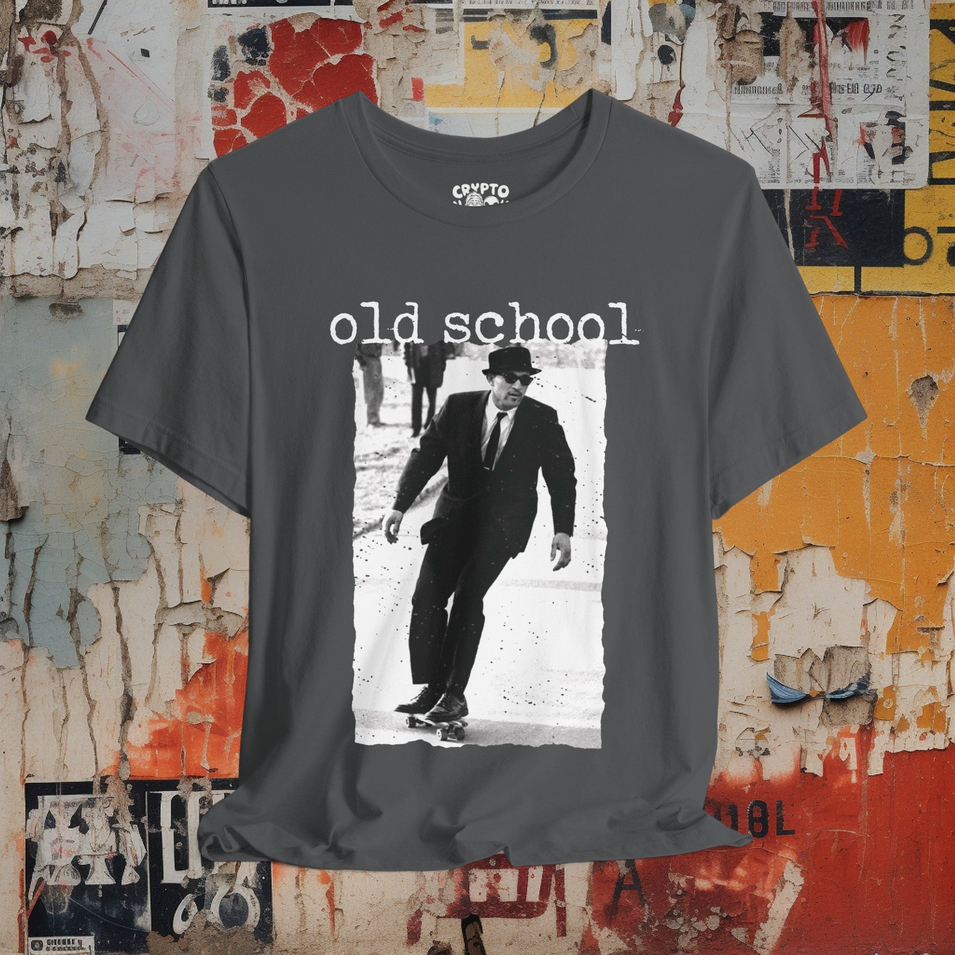 T-Shirt - Old School Skate | Vintage Skateboard | Bella + Canvas Unisex T-shirt from Crypto Zoo Tees