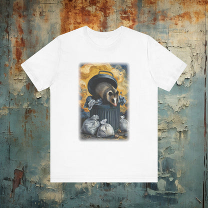 Opposum Eating Trash Van Gogh Shirt | Bella+Canvas Tee | Funny Artist Shirt - Crypto Zoo Tees - T-Shirt