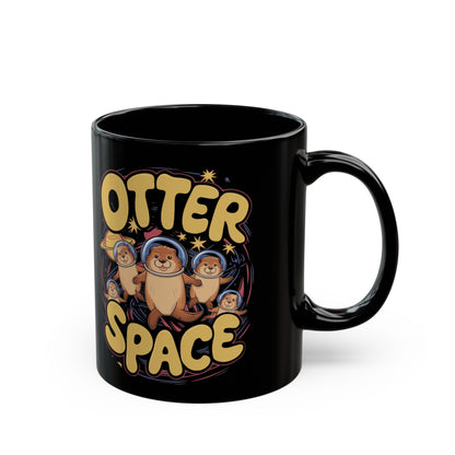 Mug - Otter Space Cute Funny Astronaut Otter | 11oz Coffee Mug | Cup from Crypto Zoo Tees