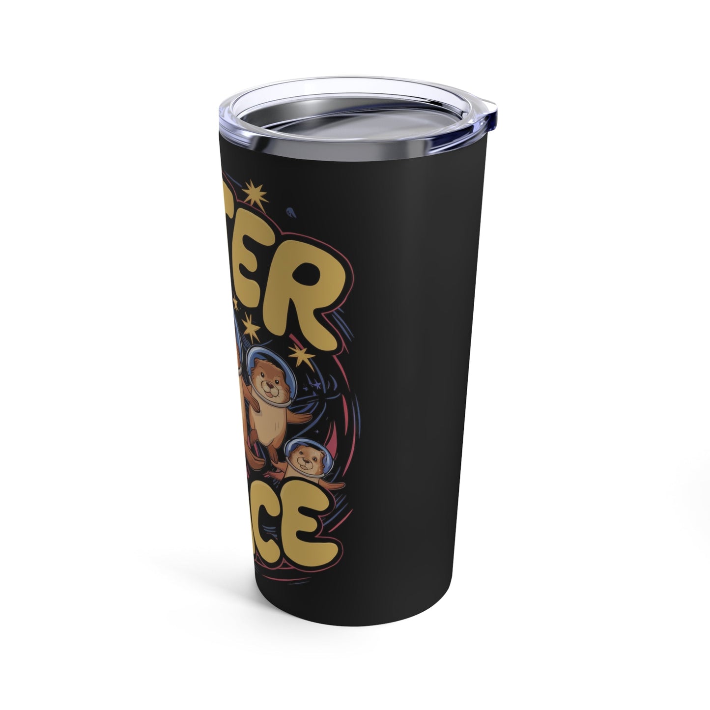 Mug - Otter Space Cute Funny Astronaut Otter | 20oz Tumbler | Double Insulated Cup from Crypto Zoo Tees