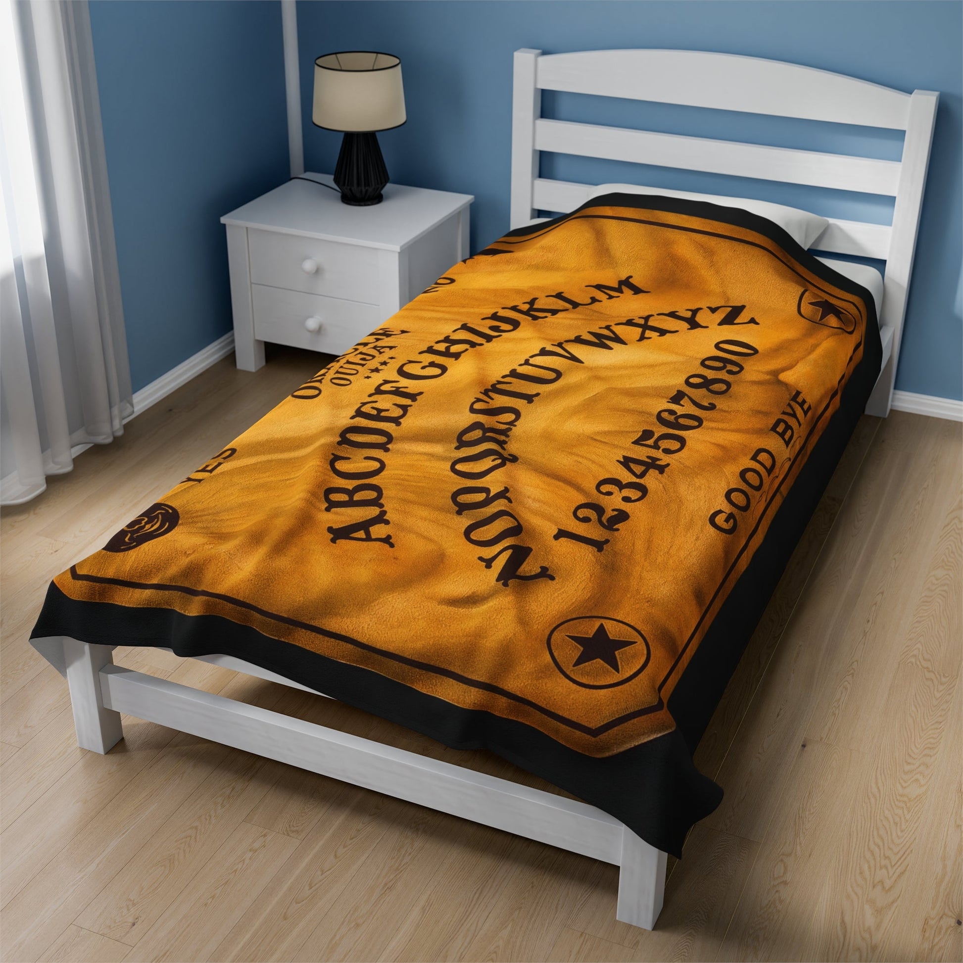 All Over Prints - OUIJA Board | Cozy Velvet Blanket | 2 Different Sizes from Crypto Zoo Tees