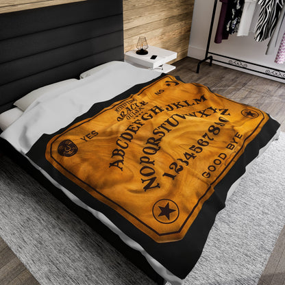 All Over Prints - OUIJA Board | Cozy Velvet Blanket | 2 Different Sizes from Crypto Zoo Tees