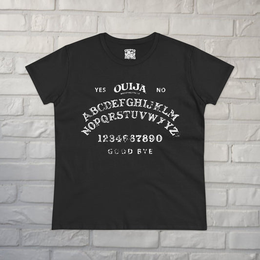 T-Shirt - Ouija Board Ladies T-Shirt | Ladies Tee | Paranormal, Halloween, Spiritual | Goth, Gothic from Crypto Zoo Tees