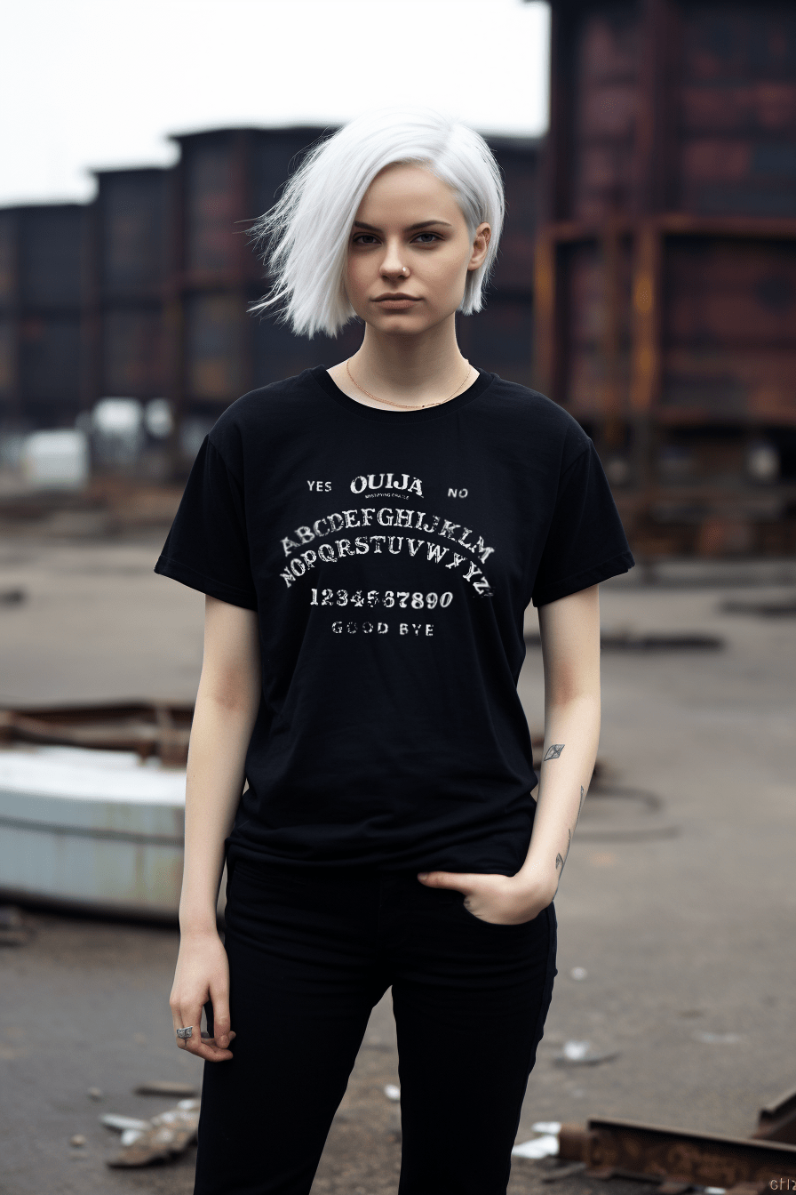 T-Shirt - Ouija Board Unisex T-Shirt | Unisex T-Shirt | Spiritual, Paranormal, Halloween | Goth, Gothic from Crypto Zoo Tees