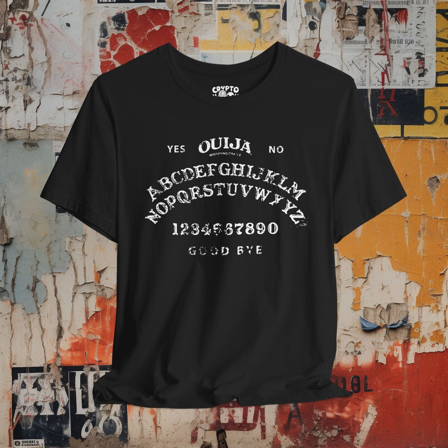 T-Shirt - Ouija Board Unisex T-Shirt | Unisex T-Shirt | Spiritual, Paranormal, Halloween | Goth, Gothic from Crypto Zoo Tees