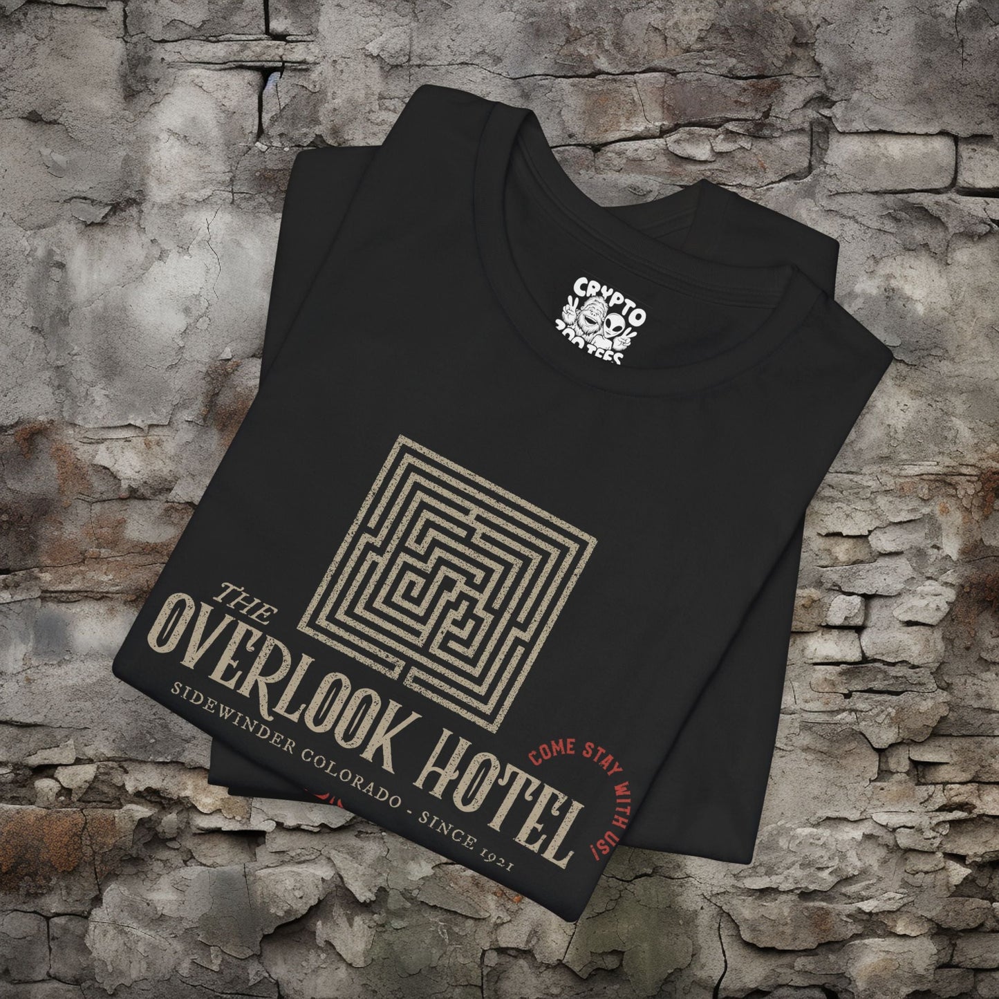 T - Shirt - Overlook Hotel - Stephen King Shining | Horror Fiction | Bella + Canvas Unisex T - shirt from Crypto Zoo Tees