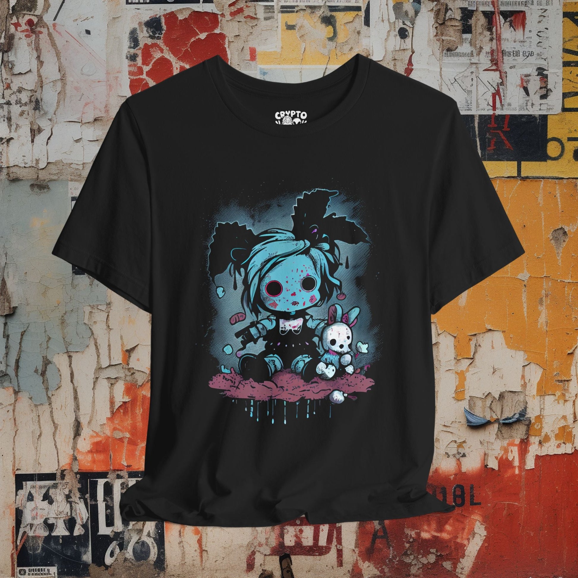 T-Shirt - pastel goth doll Bella Canvas T-shirt from Crypto Zoo Tees