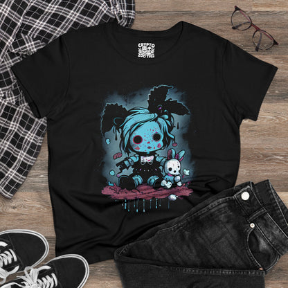 T-Shirt - pastel goth doll - ladies tee from Crypto Zoo Tees