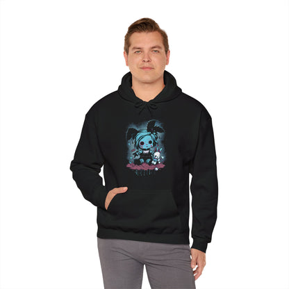 Hoodie - Pastel Goth Doll Single Sided Hoodie from Crypto Zoo Tees