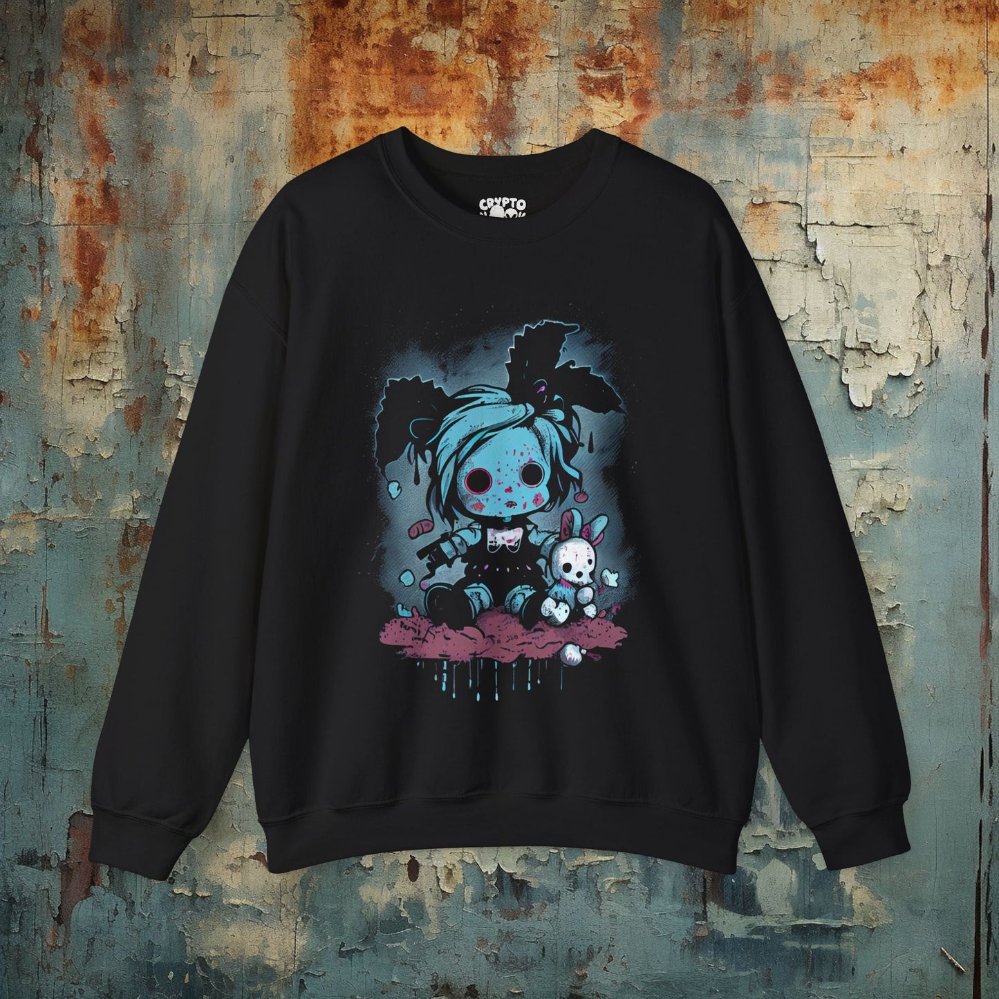 Sweatshirt - pastel goth doll Sweatshirt from Crypto Zoo Tees