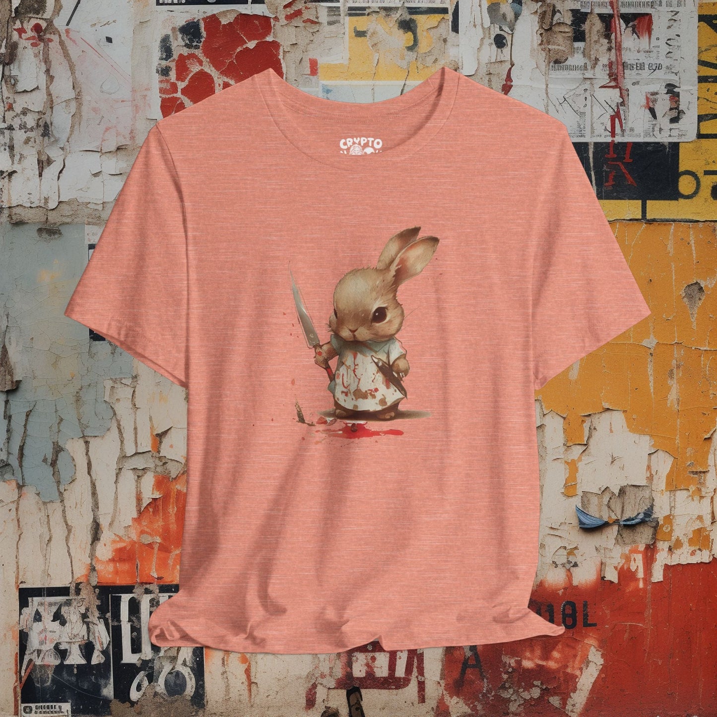 T-Shirt - Pastel Killer Devil Bunny | Bella + Canvas Unisex T-shirt | Variety of Colors Available! from Crypto Zoo Tees