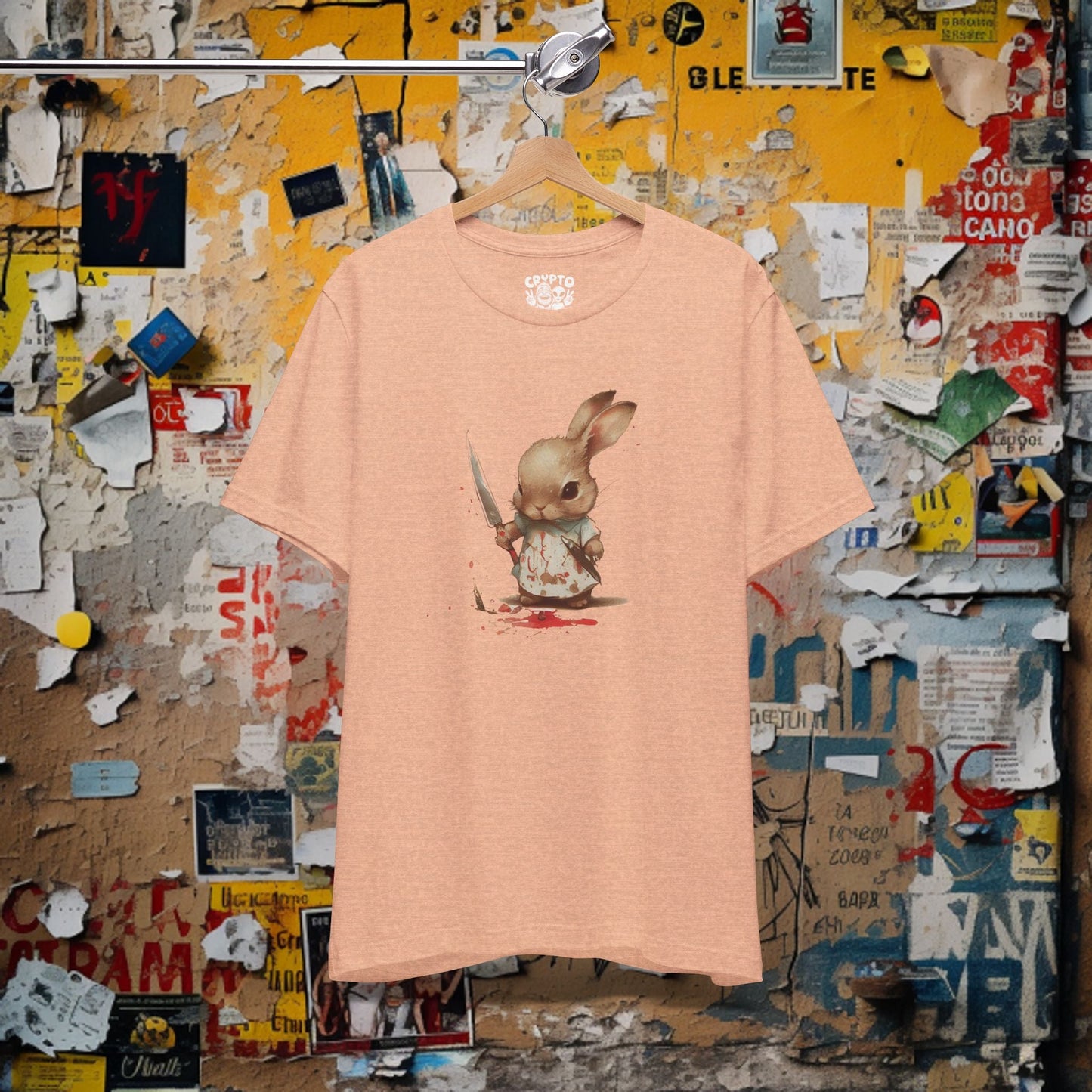 T-Shirt - Pastel Killer Devil Bunny | Bella + Canvas Unisex T-shirt | Variety of Colors Available! from Crypto Zoo Tees