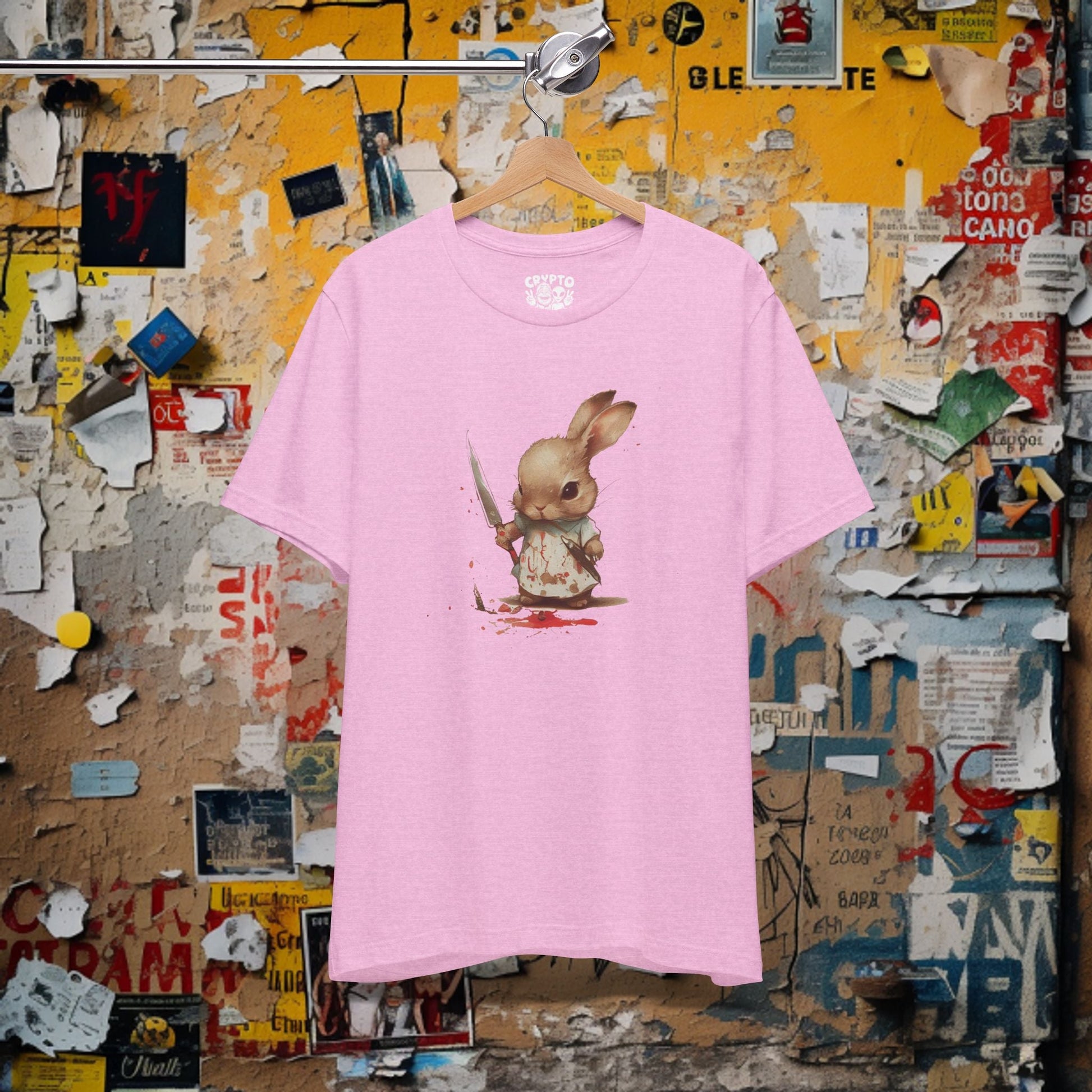 T-Shirt - Pastel Killer Devil Bunny | Bella + Canvas Unisex T-shirt | Variety of Colors Available! from Crypto Zoo Tees