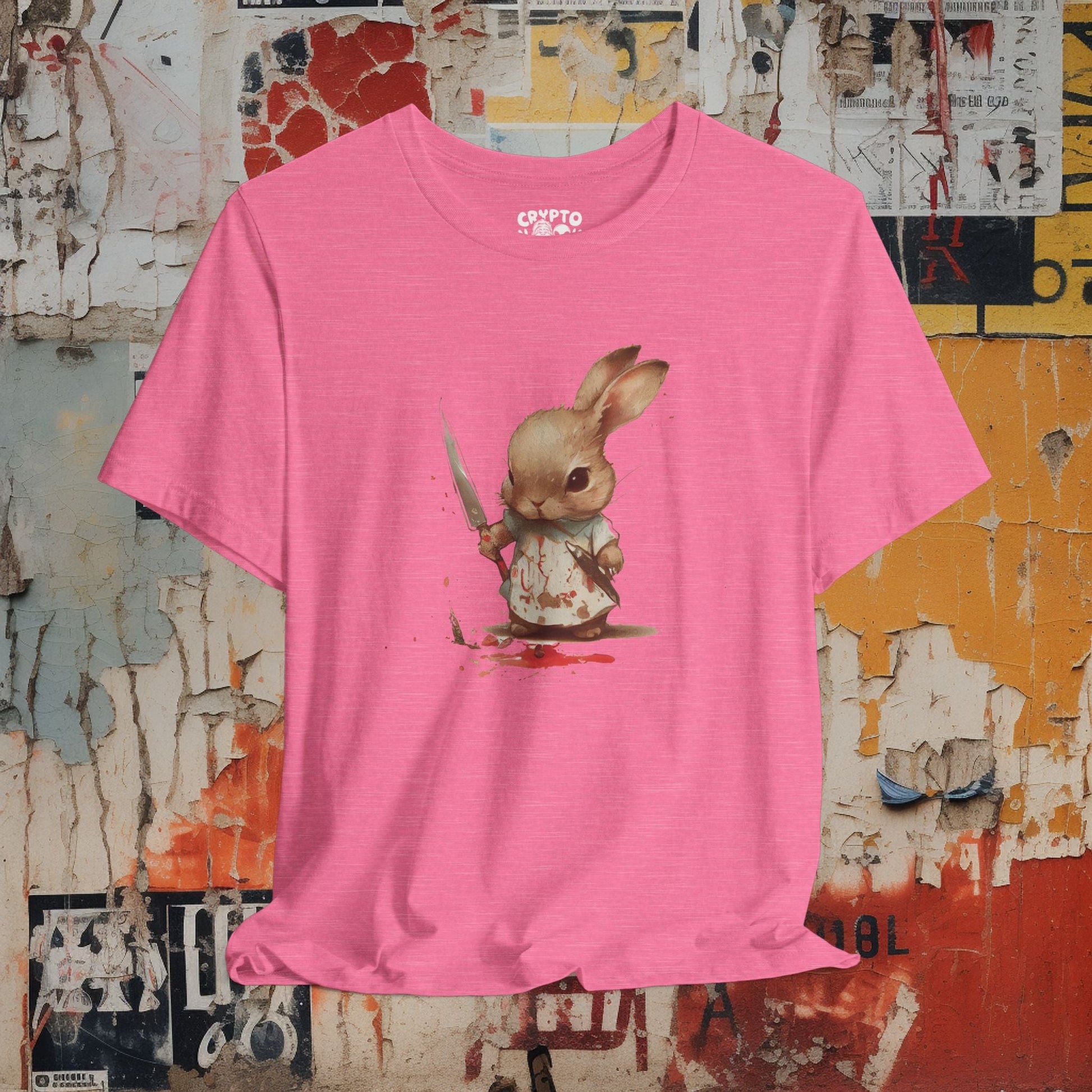 T-Shirt - Pastel Killer Devil Bunny | Bella + Canvas Unisex T-shirt | Variety of Colors Available! from Crypto Zoo Tees