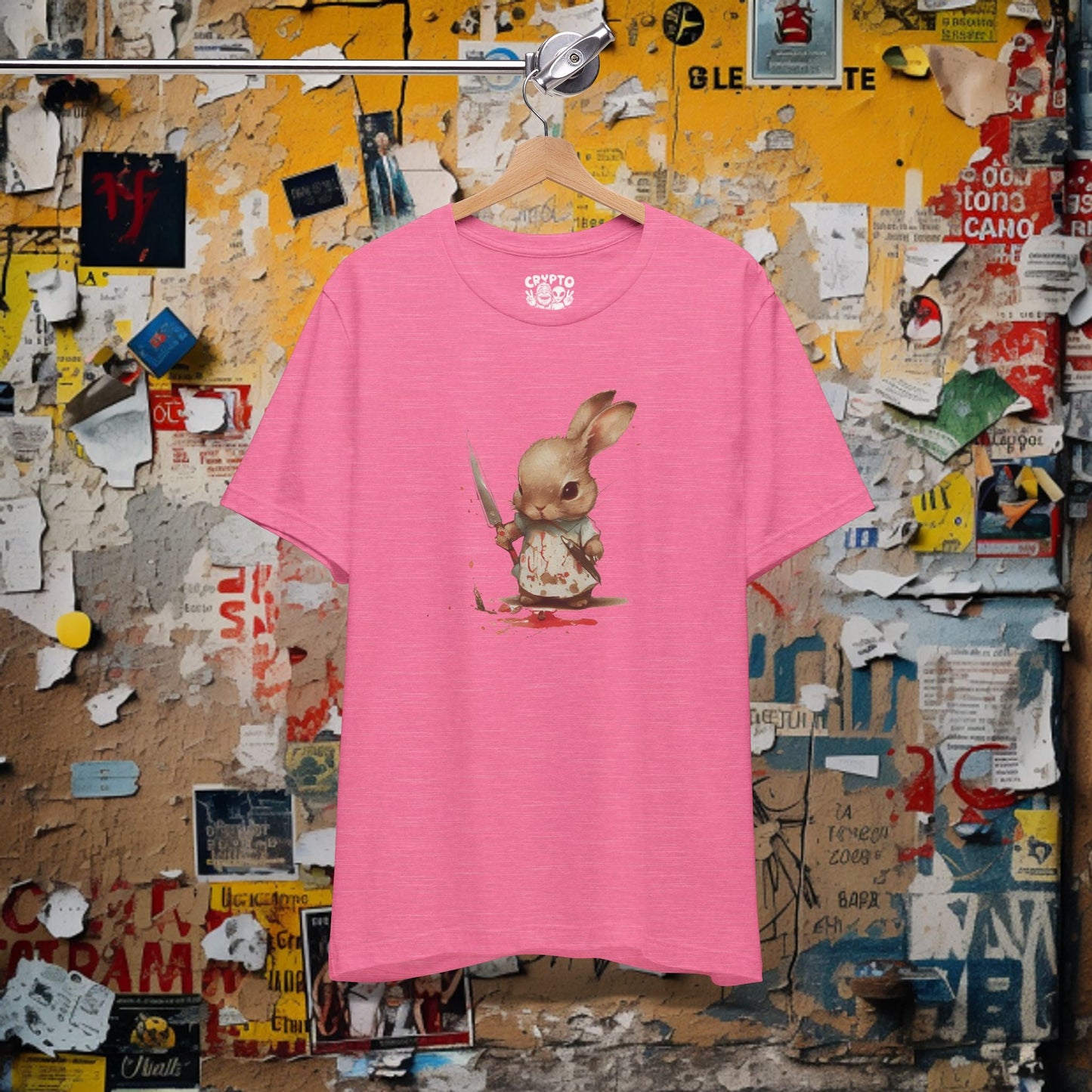 T-Shirt - Pastel Killer Devil Bunny | Bella + Canvas Unisex T-shirt | Variety of Colors Available! from Crypto Zoo Tees