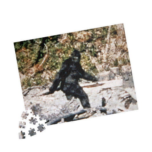 Puzzle - Patterson Gimlin Bigfoot Puzzle - Fun Cryptid Jigsaw for Fans (110, 252, 520, 1014 - piece) from Crypto Zoo Tees