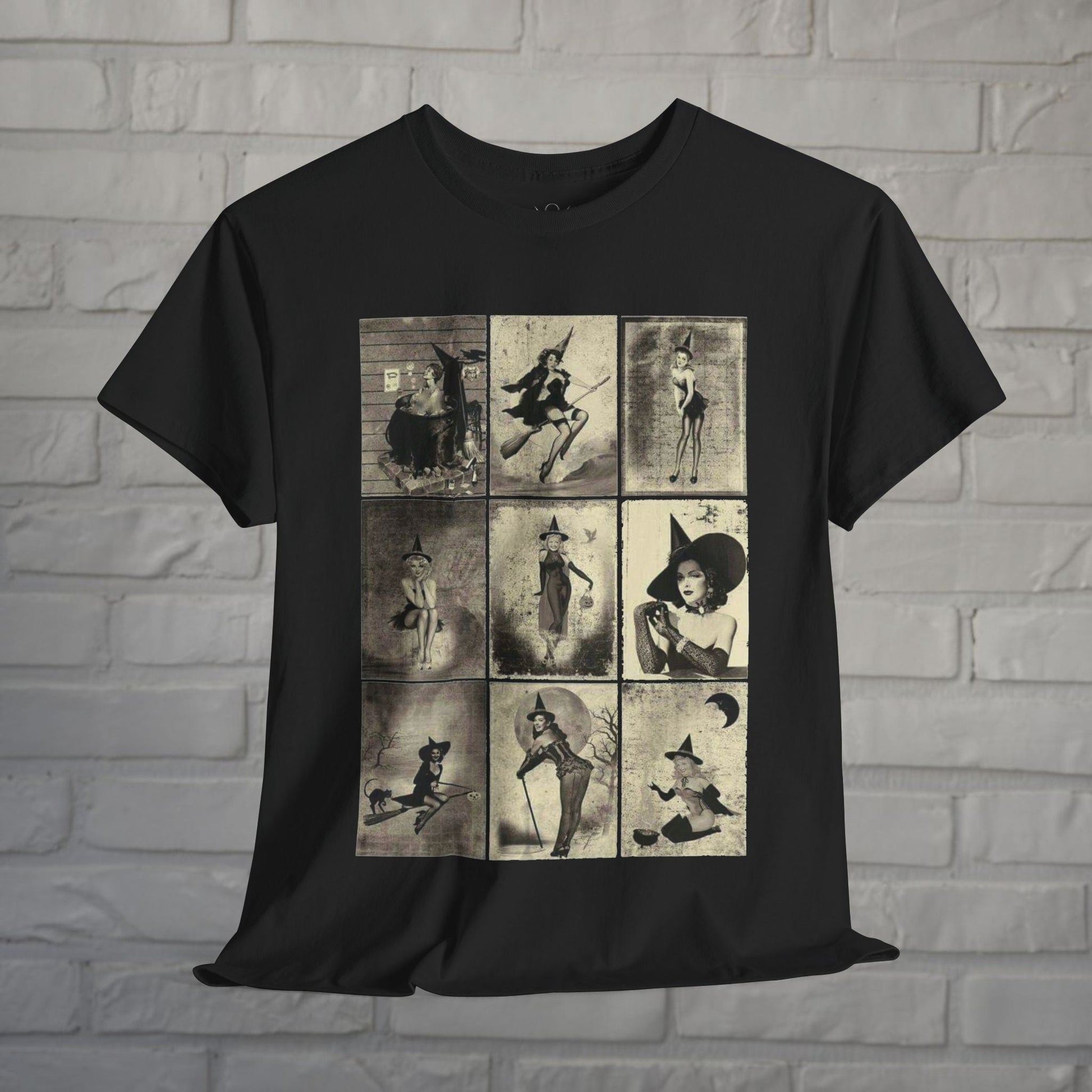 All Items - Pinup Witches | Halloween, Spiritual | Unisex Shirt, Ladies Tee, Tank Top, Long Sleeve, Sweatshirt, Hoodie from Crypto Zoo Tees