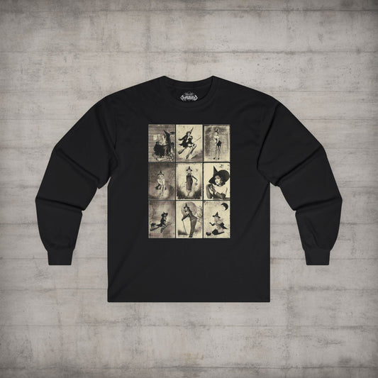 All Items - Pinup Witches | Halloween, Spiritual | Unisex Shirt, Ladies Tee, Tank Top, Long Sleeve, Sweatshirt, Hoodie from Crypto Zoo Tees