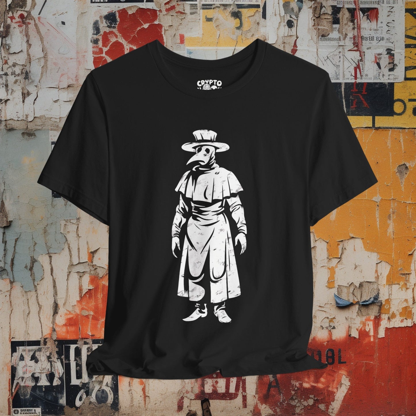 T-Shirt - Plague Doctor Tee | Bella + Canvas Unisex T-shirt from Crypto Zoo Tees