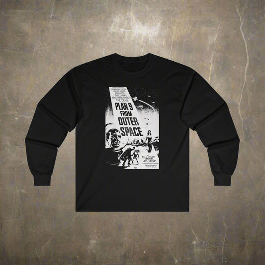 Long - sleeve - Plan 9 From Outer Space | Ed Wood | Long Sleeve T-shirt from Crypto Zoo Tees