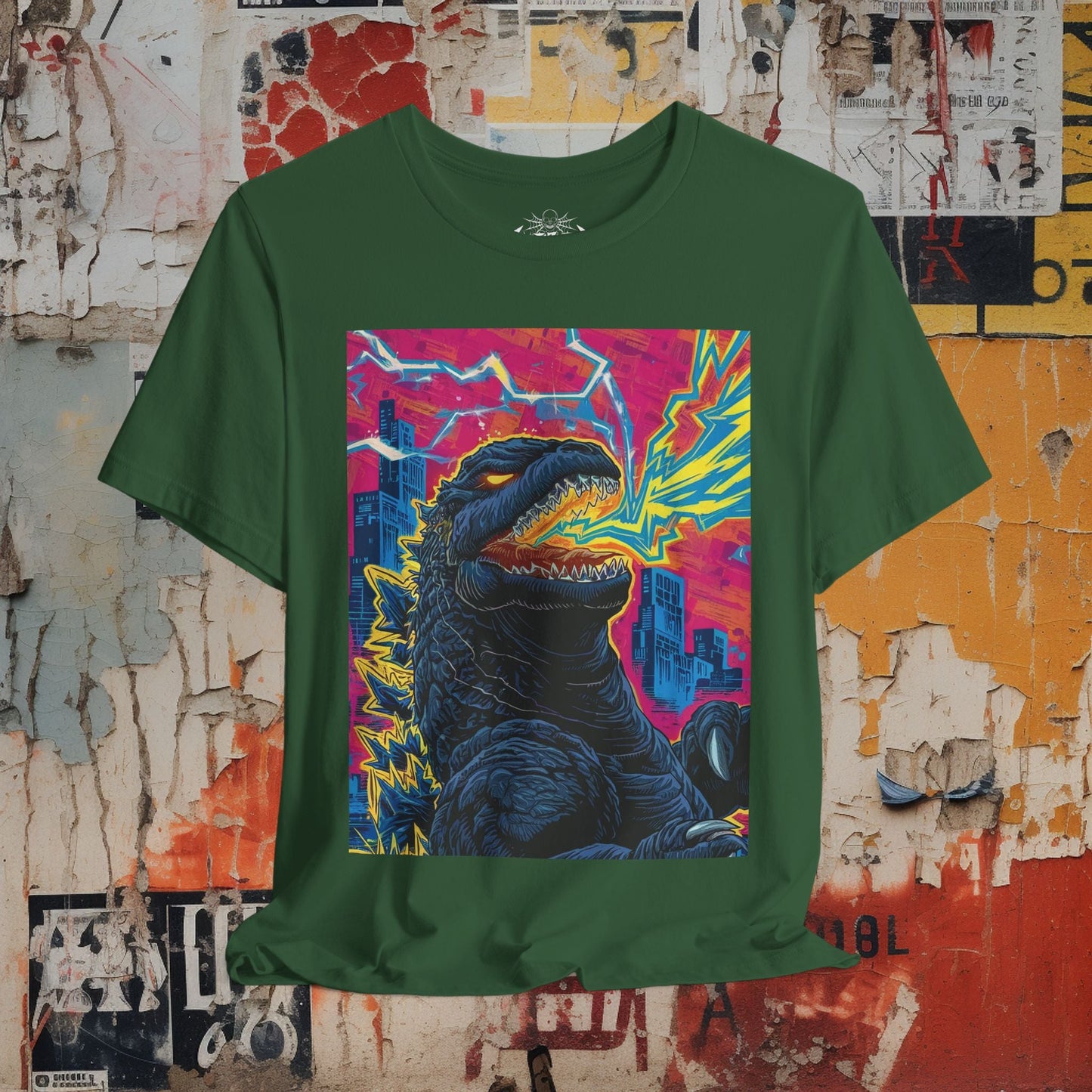 T-Shirt - Pop Art Godzilla Unisex T-shirt | Retro Movies Tee from Crypto Zoo Tees