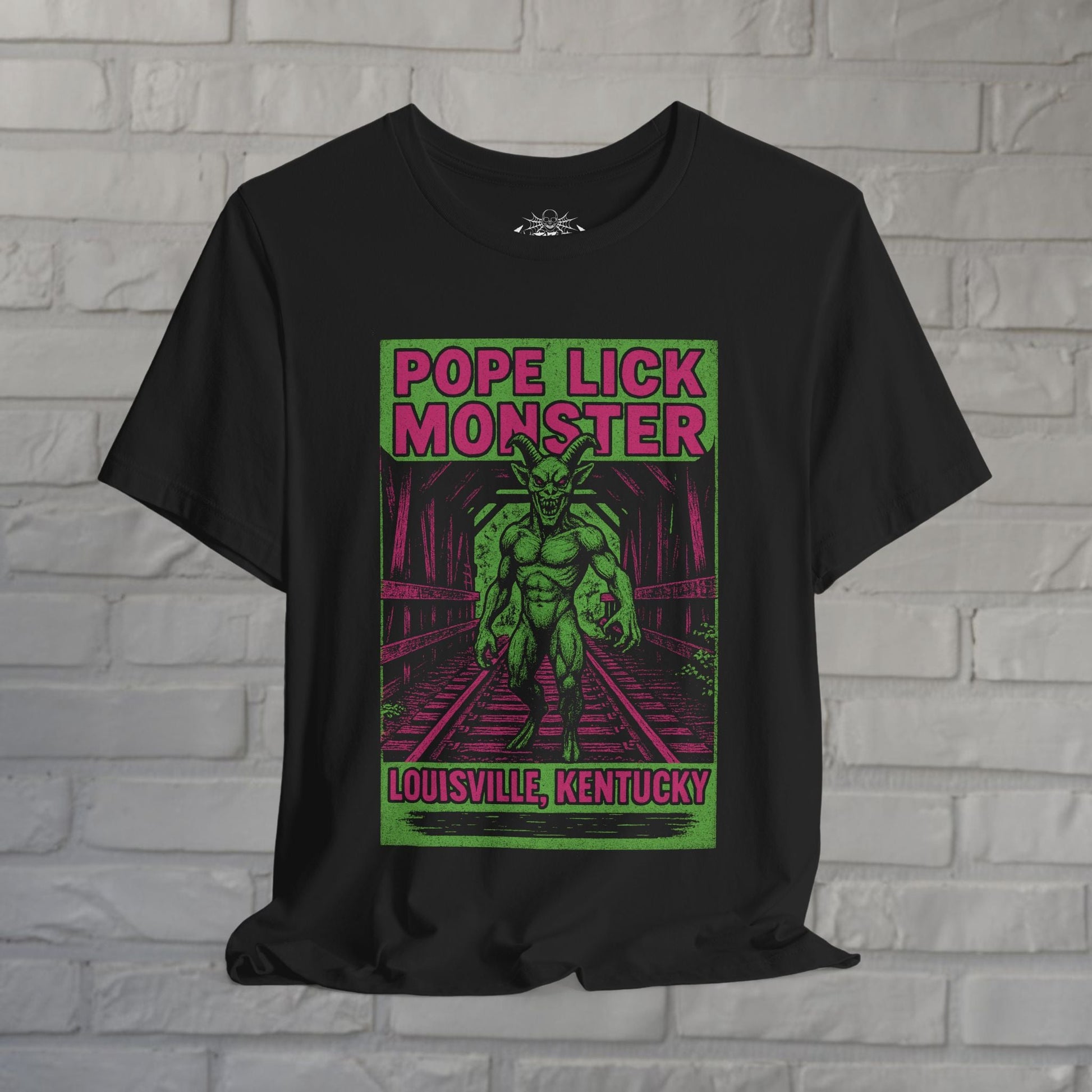 T-Shirt - Pope Lick Monster T-Shirt Louisville Kentucky Cryptid Tee Black Tee Urban Legend Graphic Tee Paranormal Style Gift For Cryptid Fan from Crypto Zoo Tees