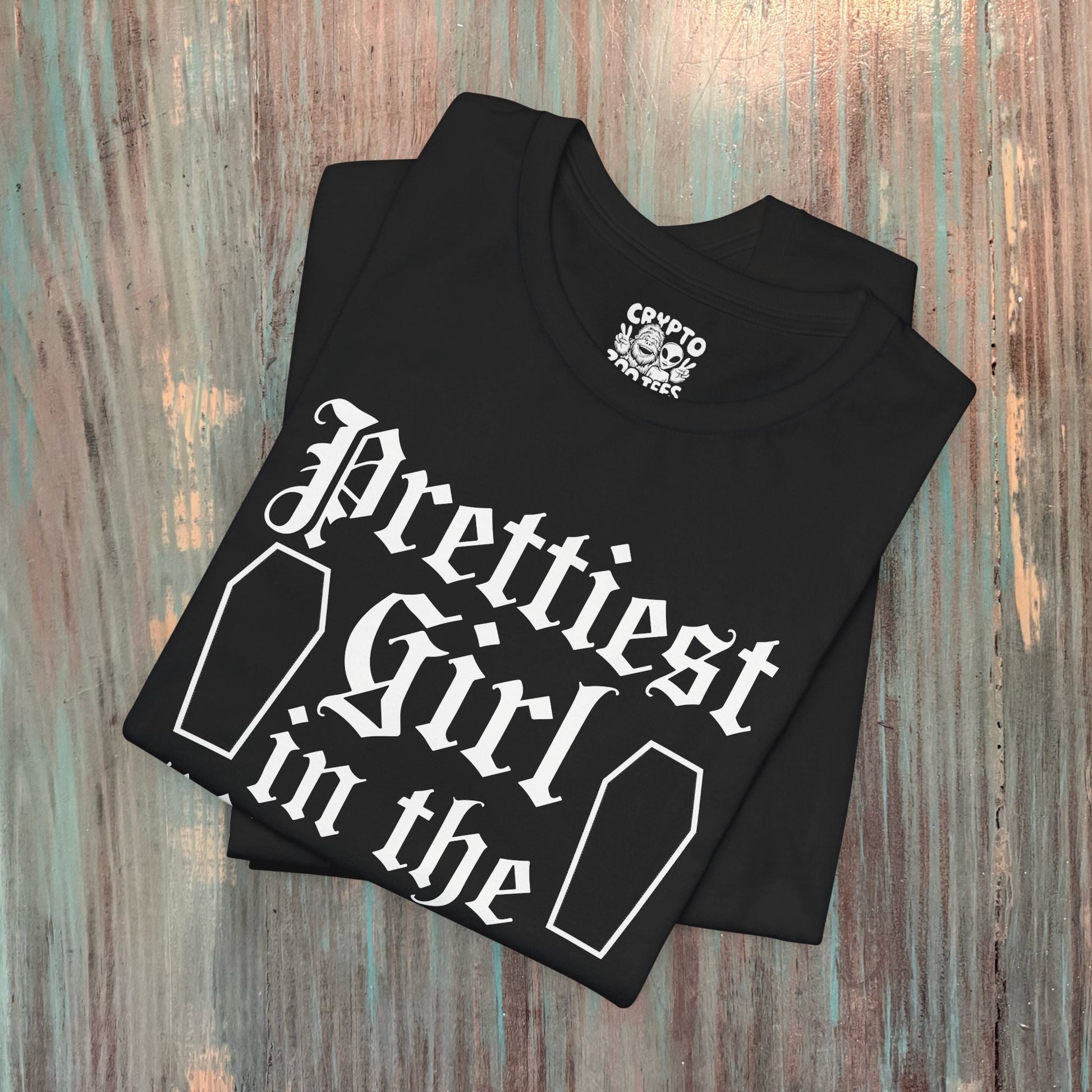 T-Shirt - Prettiest Girl in the Morgue | Unisex T-shirt | Goth from Crypto Zoo Tees