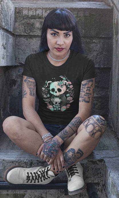 Pastel Goth Teddy Bears | Women's T-Shirt | Cotton Ladies Tee