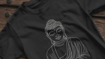 Peaceful Meditation Buddha - Tibetan Style - Soft Cotton T-shirt - Available in Many Colors