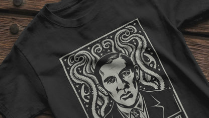 H.P. Lovecraft Cthulhu Horror Gothic Author Tee | Bella + Canvas Unisex T-shirt