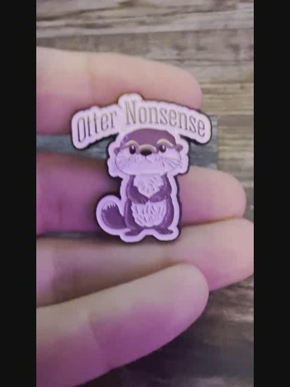 Otter Nonsense Pinback Button | Pinback Button | Funny, Animals | Cute Sea Otter