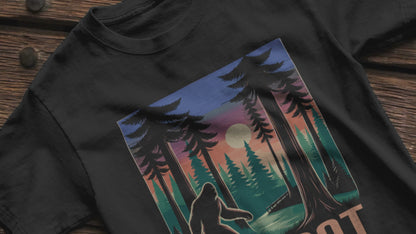 Bigfoot National Park Shirt: Soft-Cotton T-shirt - Cryptid Sasquatch Tee