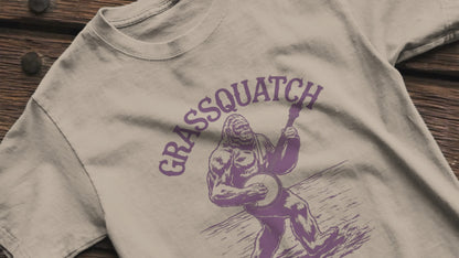 Grassquatch Bigfoot Banjo Tee | Unisex T-shirt | Cryptids, Music | Funny, Bluegrass