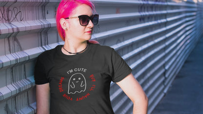 I'm Cute But I'll Haunt Your Dreams | Women's T-Shirt | Cotton Ladies Tee