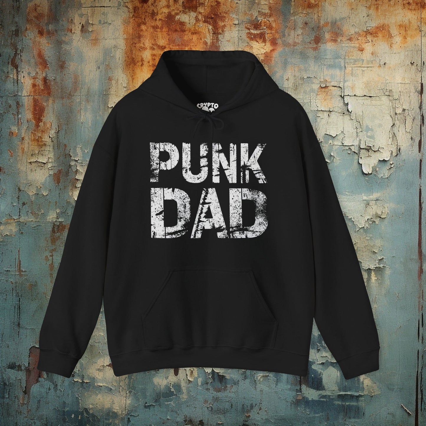 Hoodie - Punk Dad | People | Music | Hoodie | Hooded Sweatshirt from Crypto Zoo Tees