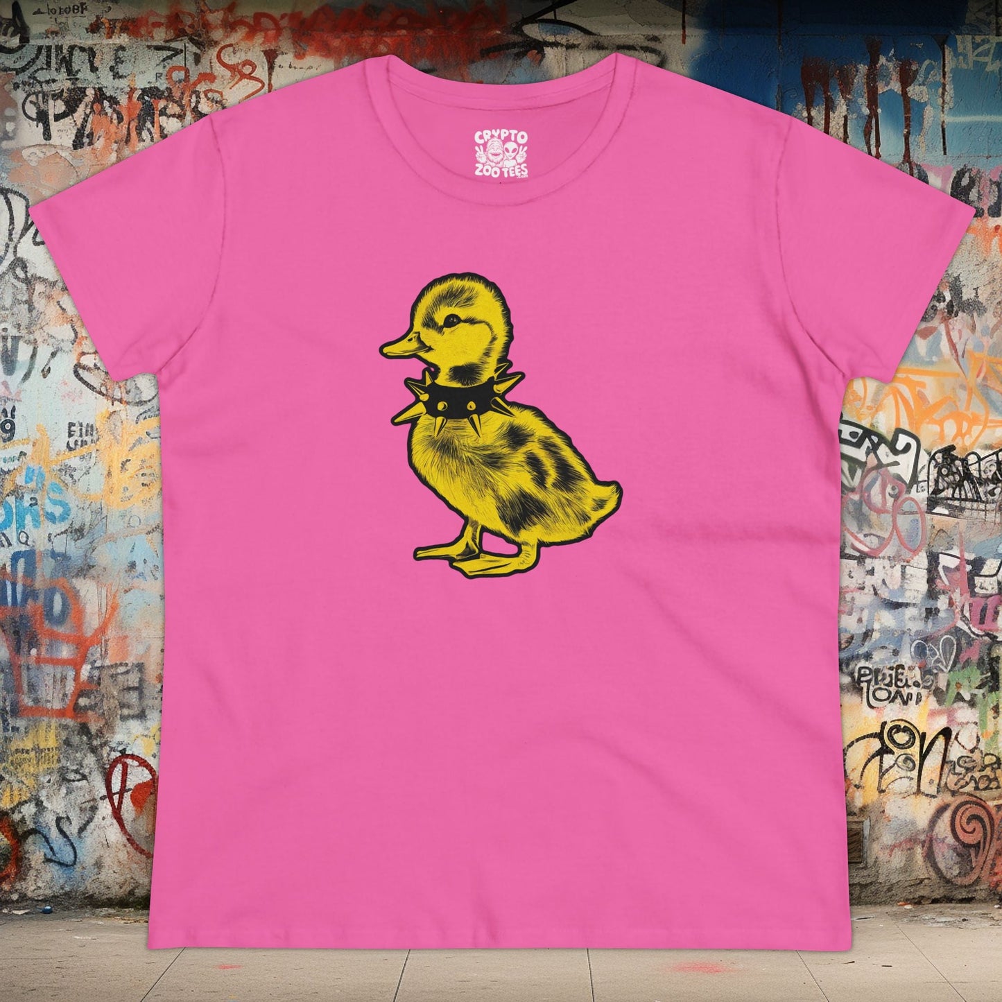 T-Shirt - punk duck ladies tee from Crypto Zoo Tees