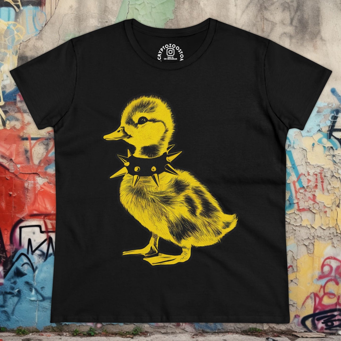 T-Shirt - punk duck - ladies tee from Crypto Zoo Tees