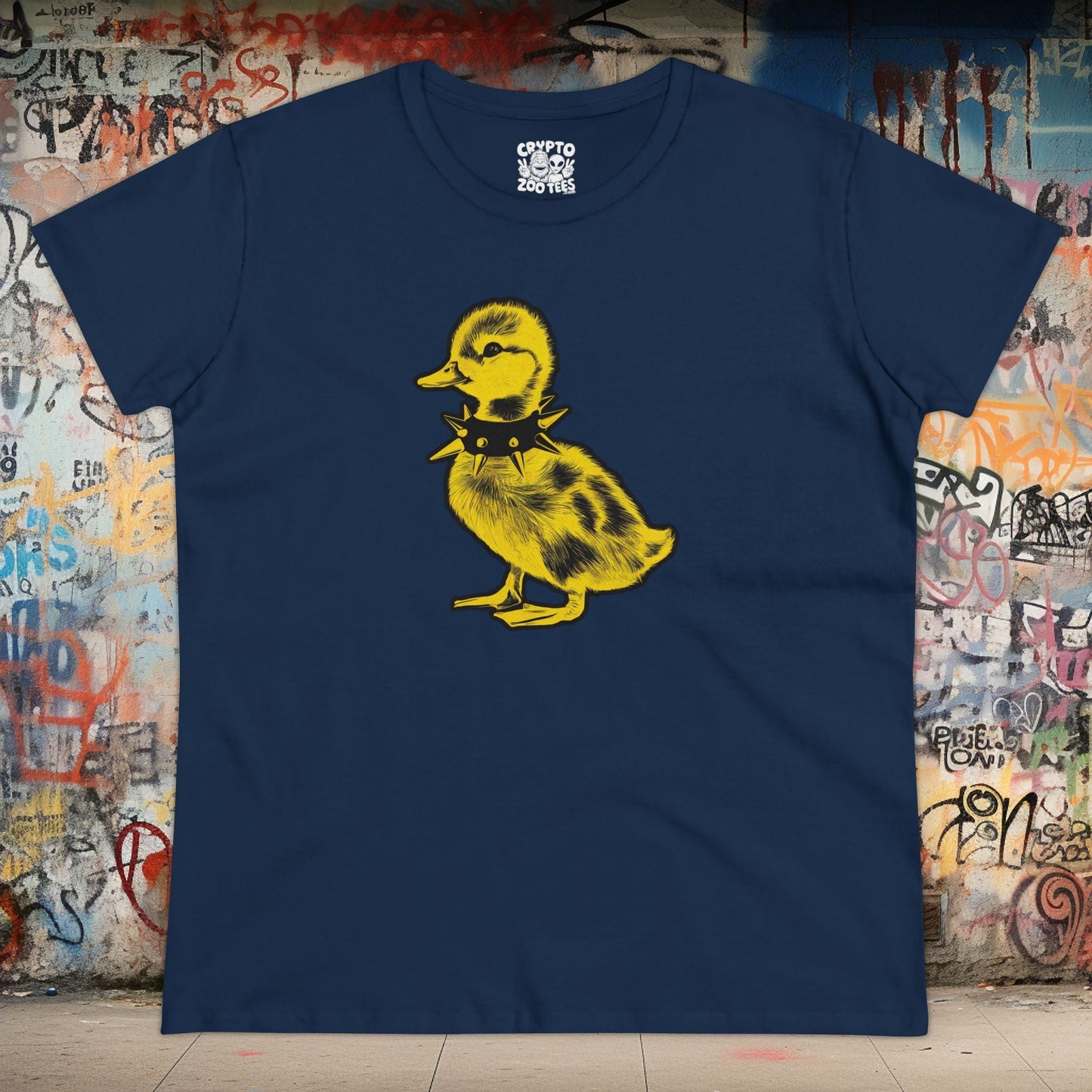 T-Shirt - punk duck ladies tee from Crypto Zoo Tees