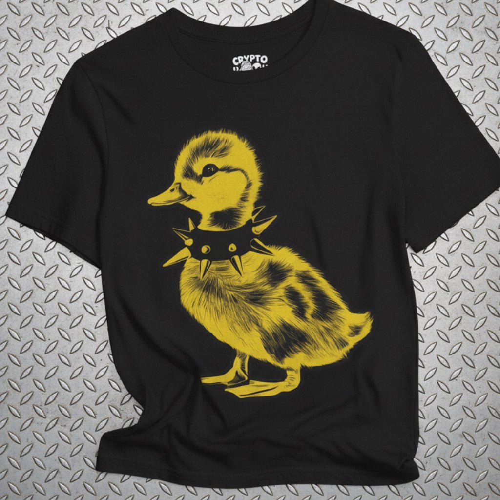 T-Shirt - Punk Duck Shirt | Unisex Heavy Cotton - Gildan 5000 | Animals, Funny | Punk from Crypto Zoo Tees